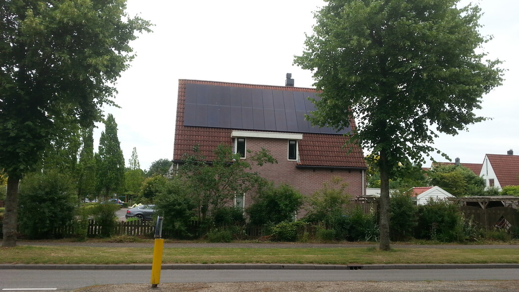 Huis met zonnepanelen