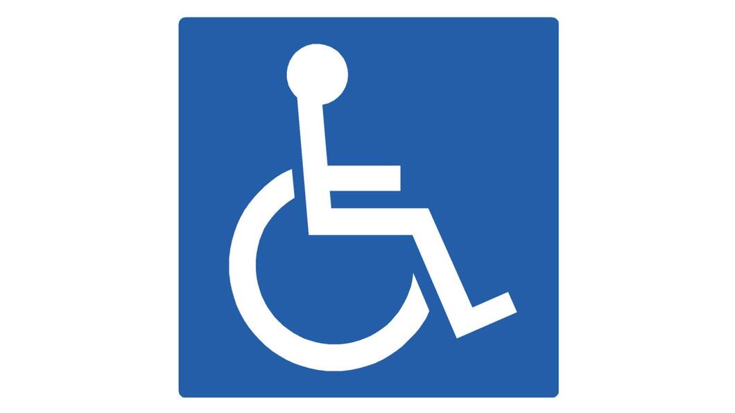 Pictogram van een persoon in een rolstoel